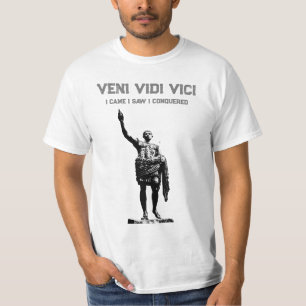 T-shirt César Veni Vidi Vici Citation Motivationnelle Mens