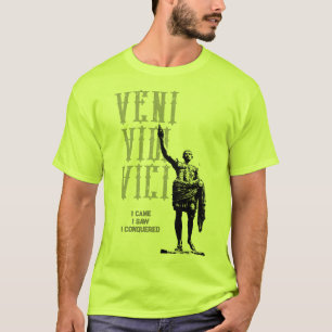 T-shirt César Veni Vidi Vici Sécurité Mens Jaune Vert