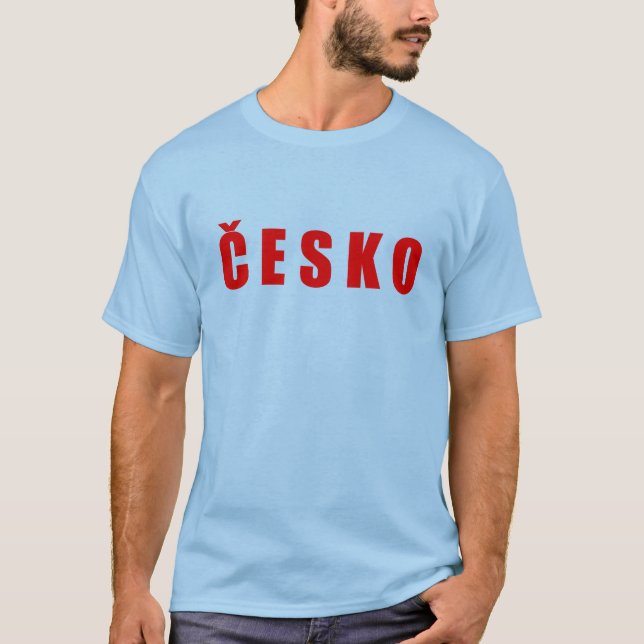 T-shirt Cesko République tchèque (Devant)