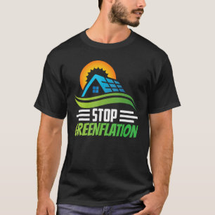 T-shirt Cesser l'inflation Énergétique Prix verts Inflatio