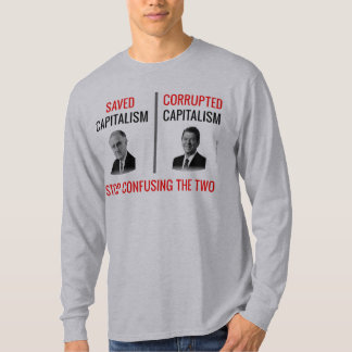 T-shirt Cessez de confondre qui a sauvé le capitalisme
