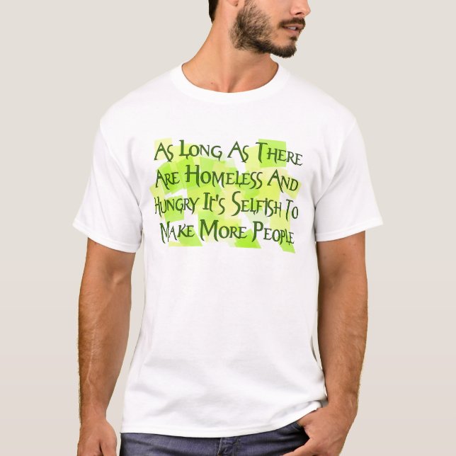 T-shirt Cessez de surpeupler (Devant)