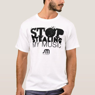 T-shirt Cessez de voler ma pièce en t de musique