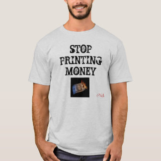 T-shirt CESSEZ D'IMPRIMER l'ARGENT, NuGov