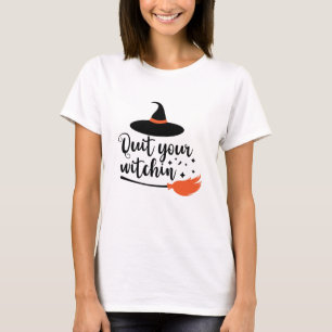T-shirt Cessez Votre Citation D'Halloween Drôle De Cuisine
