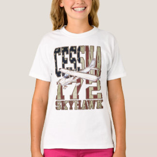 T-shirt Cessna 172 Skyhawk avec drapeau Vintage des États-