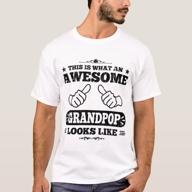 T-shirt C'est à quel Grandpop impressionnant ressemble (Devant)