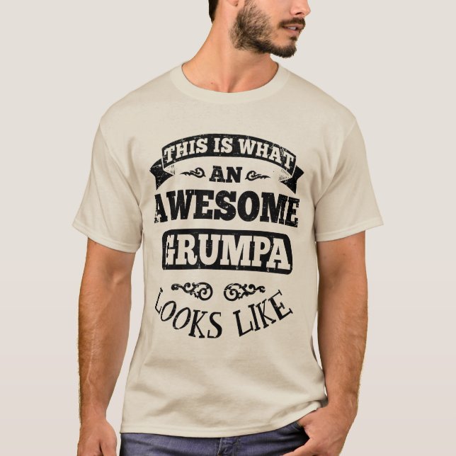 T-shirt C'est à quel Grumpa impressionnant ressemble (Devant)