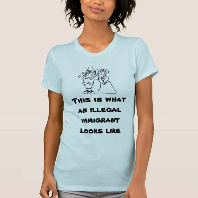 T-shirt C'est à quel immigrant illégal ressemble (Devant)