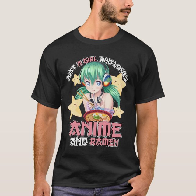 T-shirt C'Est Amusant, Juste Une Fille Qui Aime L'Anime Et (Devant)