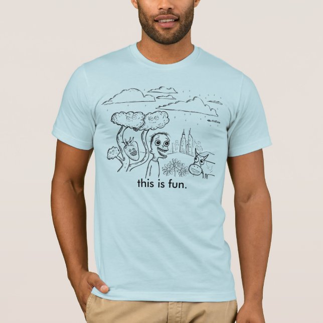 T-shirt c'est amusement (Devant)