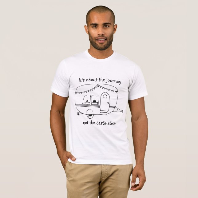 T-shirt C'est au sujet du voyage pas la destination (Devant entier)