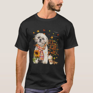 T-shirt C'est automne Y Tous Chih Tzu Chien Thanksgiving S