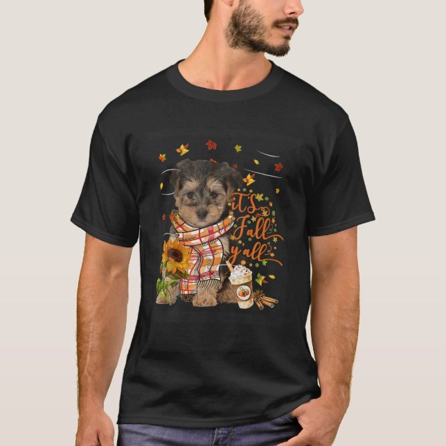 T-shirt C'est Automne Y Tout Yorkipoo Chien Thanksgiving T (Devant)