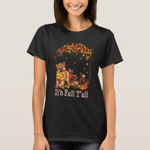 T-shirt C'est Automne Y'all Chow Chow Bike Citrouille Spic