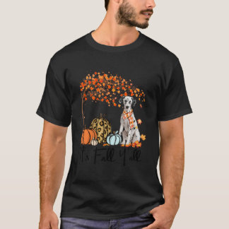 T-shirt C'Est Automne Y'All Dalmatien Amoureux des chiens 