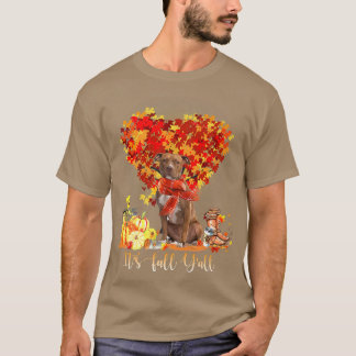 T-shirt C'est automne Y'all Pitbull Terrier Amoureux de le