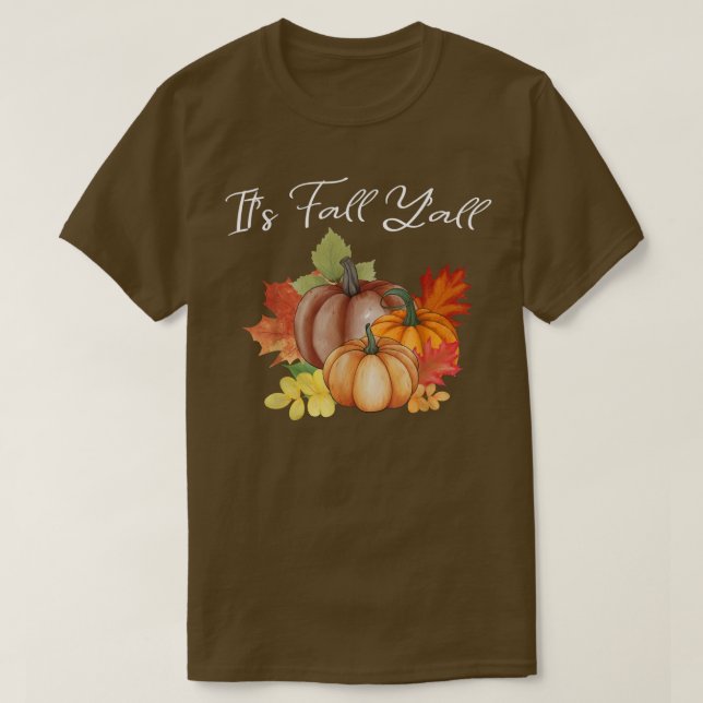 T-shirt C'est Automne Y'all Toddler Femmes Enfants Citroui (Design devant)
