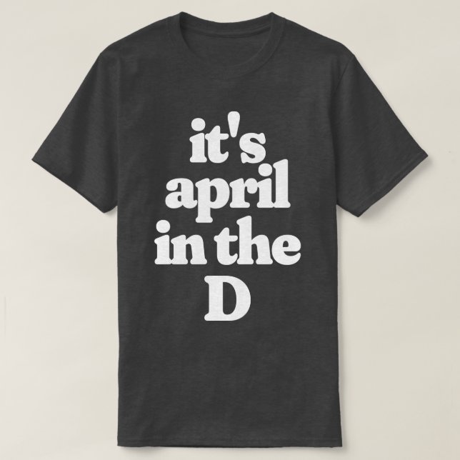 T-shirt C'est avril en D (Design devant)