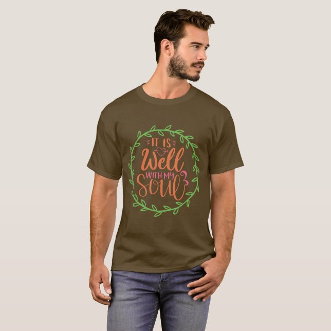 T-shirt C'est Bien Avec Mon Âme (Devant entier)