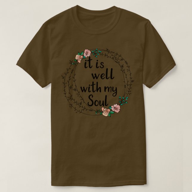 T-shirt C'Est Bien Avec Mon Âme (Design devant)