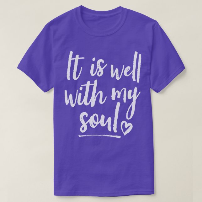 T-shirt C'Est Bien Avec Mon Âme Blanc (Design devant)