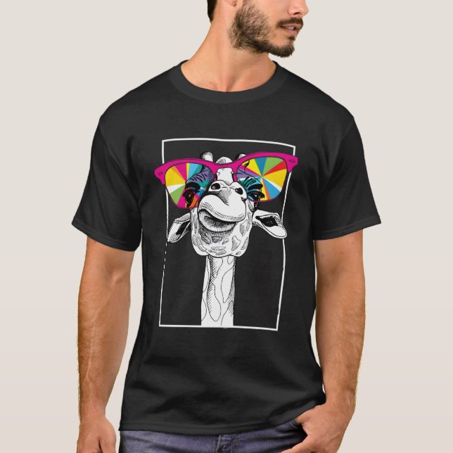 T-shirt C'Est Bien De Vous Voir Imprimé Cette Girafe Est D (Devant)