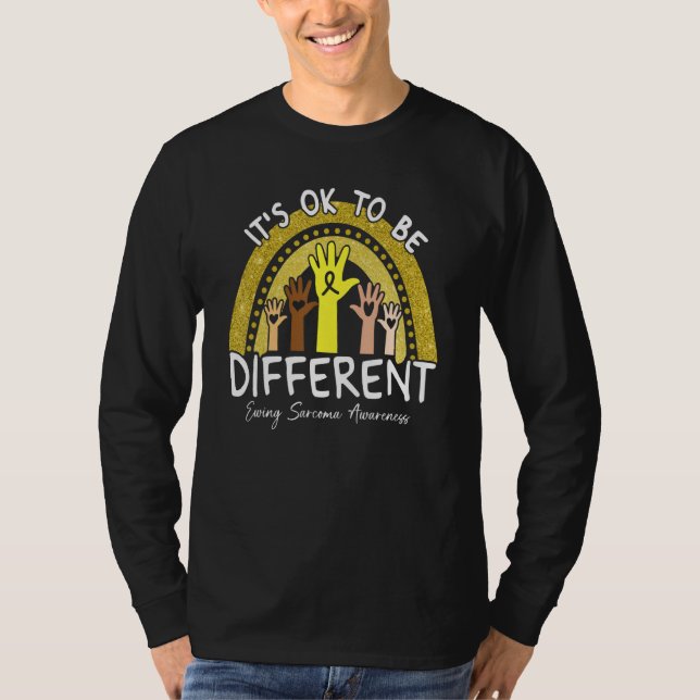 T-shirt C'est bien d'être différent Ewing Sarcoma Sensibil (Devant)