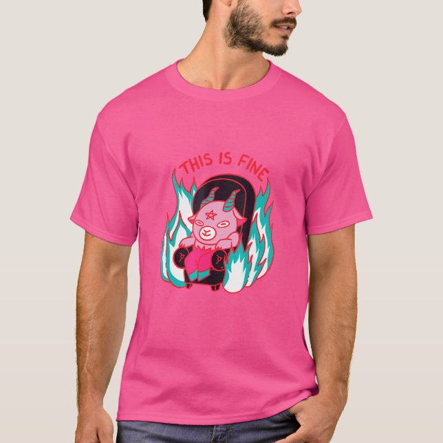 T-shirt C'est bien diable canapé détendu (Devant)