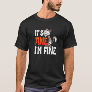 T-shirt C'est bien je vais bien Chat Petite amie chat Ch