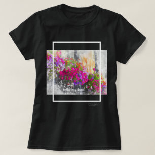 T-shirt C'est Bien Pour Mon Âme Aquarelle Floral