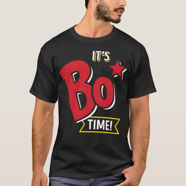 T-shirt C'Est Bo Time - Bojangles (Texte Blanc) (Devant)