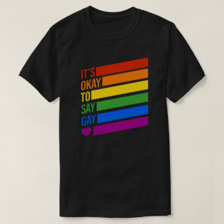 T-shirt C'est bon de dire Gay