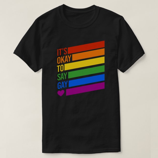 T-shirt C'est bon de dire Gay (Design devant)