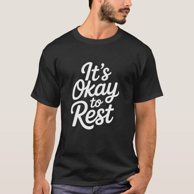 T-shirt C'est bon de reposer la chemise | Citation Inspira (Devant)