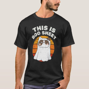 T-shirt C'est Boo Shee Fantôme Drôle Chat Costume Hallowee