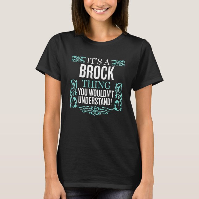 T-shirt C'est BROCK que tu ne comprendrais pas les hommes  (Devant)