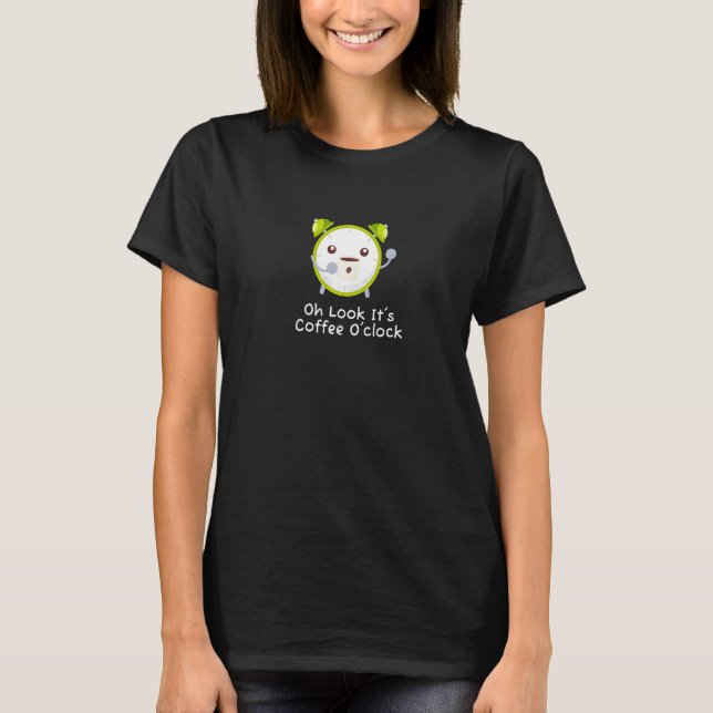 T-shirt C'est Café O'clock Boire Espresso Cafe Break (Devant)