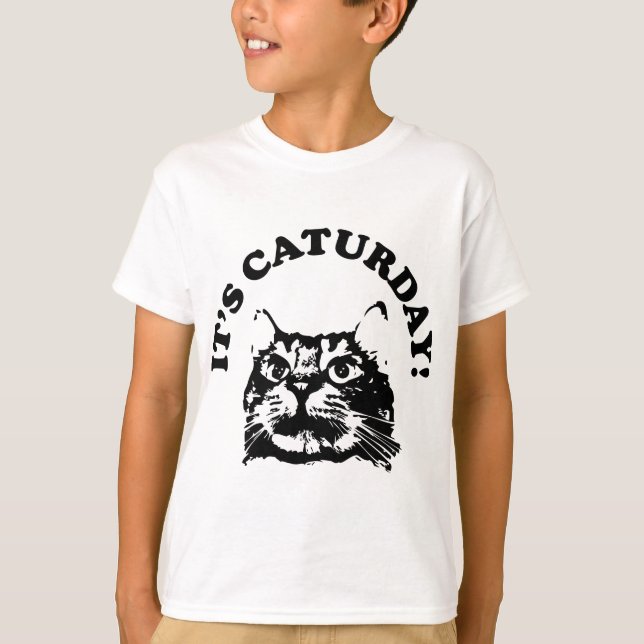 T-shirt C'est Caturday (Devant)