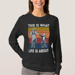 T-shirt C'est ce dont la vie est faite Motocross Dirt Bike