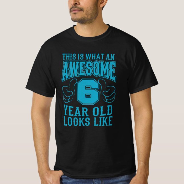 T-shirt C'EST CE QUE C'EST QU'UN ÉNORME 6ème anniversaire  (Devant)
