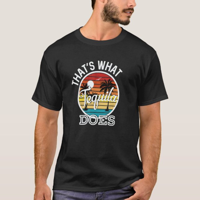 T-shirt C'est ce que fait la tequila paroles de chanson de (Devant)
