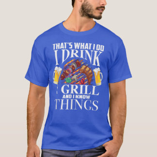 T-shirt C'Est Ce Que Je Bois Je Grille Et Connais Les Chos