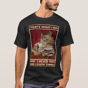 T-shirt C'est ce que je fais Je fais Chats Animaux J'ai lu