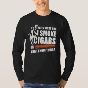 T-shirt C'Est Ce Que Je Fais Je Fume Des Cigares Et Je Con