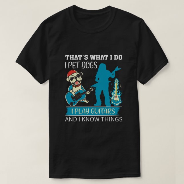 T-shirt C'est ce que je fais Je joue aux chiens de compagn (Design devant)