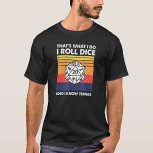 T-shirt C'Est Ce Que Je Fais Tabletop Vintage Rpg Dungeon 