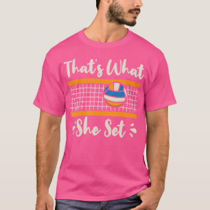 T-shirt C'Est Ce Qu'Elle A Mis Pun Volleyball Net Funny Vo