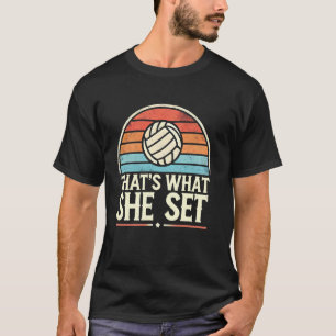 T-shirt C'Est Ce Qu'Elle A Mis Volleyball Amour Drôle Joue