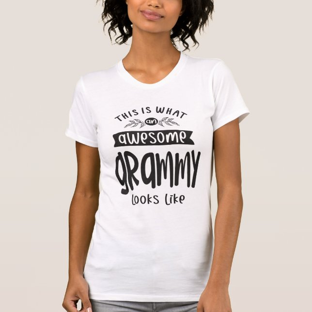 T-shirt C'est ce qu'est une Grammy géniale - Grand-mère (Devant)